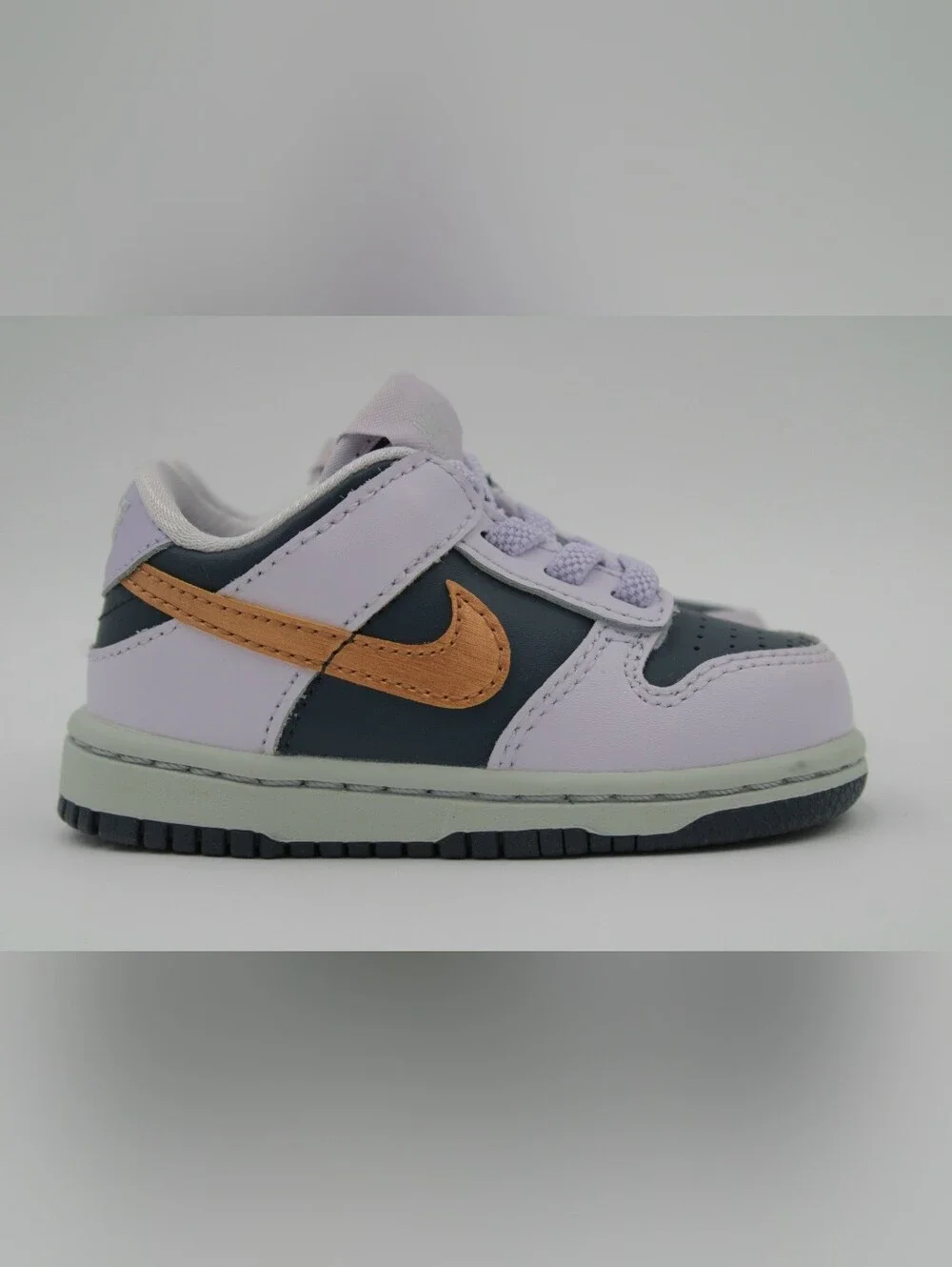 Nike Dunk Low SE TD Copper Swoosh Blue Size 5C w/ Box